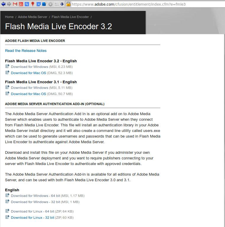 Adobe Flash Media Live Encoder Mac Free Download